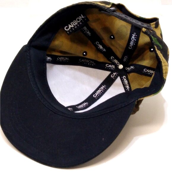 Carbon Elements Camo Snapback Hat "Vibes" Embroidery Adjustable Urban Streetwear - Picture 6 of 10